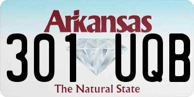 AR license plate 301UQB