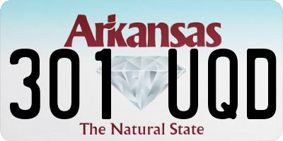 AR license plate 301UQD