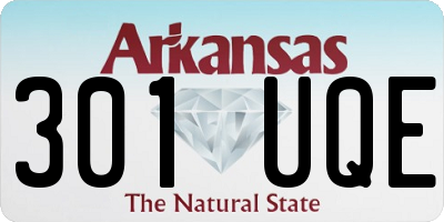 AR license plate 301UQE