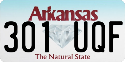 AR license plate 301UQF