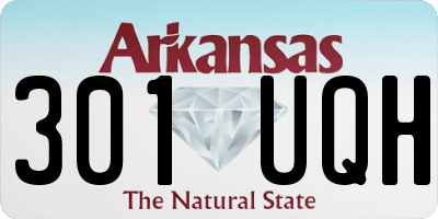 AR license plate 301UQH