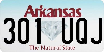 AR license plate 301UQJ