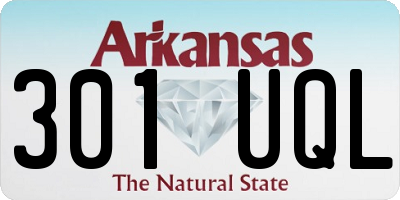AR license plate 301UQL