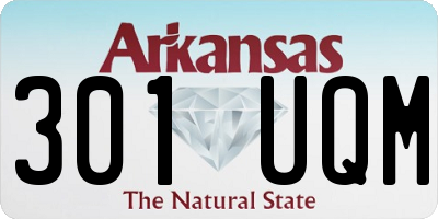 AR license plate 301UQM