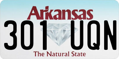 AR license plate 301UQN