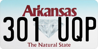 AR license plate 301UQP