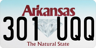 AR license plate 301UQQ