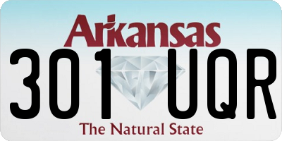 AR license plate 301UQR