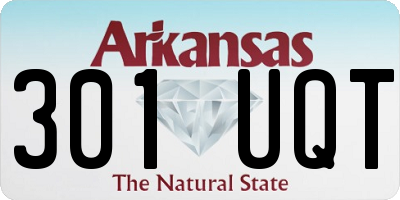 AR license plate 301UQT