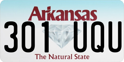 AR license plate 301UQU