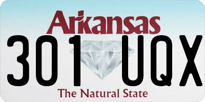 AR license plate 301UQX