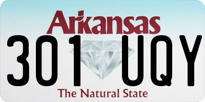 AR license plate 301UQY