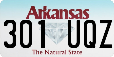 AR license plate 301UQZ