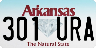 AR license plate 301URA