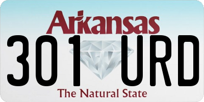 AR license plate 301URD