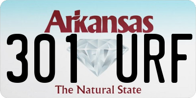 AR license plate 301URF