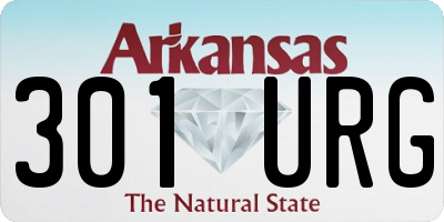 AR license plate 301URG