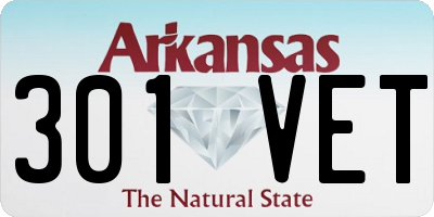 AR license plate 301VET