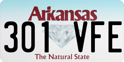 AR license plate 301VFE