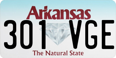 AR license plate 301VGE