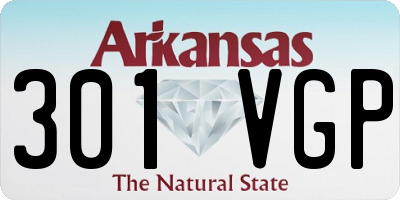 AR license plate 301VGP