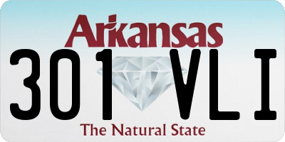 AR license plate 301VLI