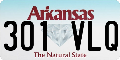 AR license plate 301VLQ