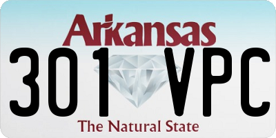 AR license plate 301VPC