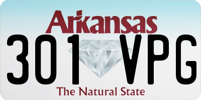 AR license plate 301VPG