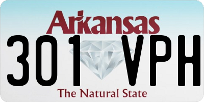 AR license plate 301VPH