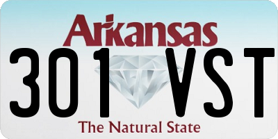 AR license plate 301VST
