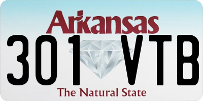 AR license plate 301VTB