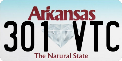 AR license plate 301VTC