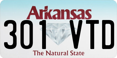 AR license plate 301VTD