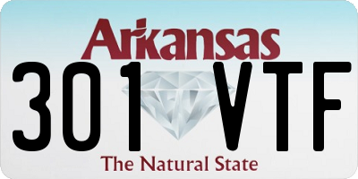 AR license plate 301VTF