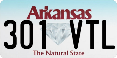 AR license plate 301VTL