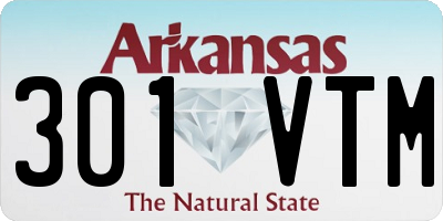 AR license plate 301VTM