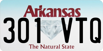 AR license plate 301VTQ