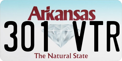 AR license plate 301VTR