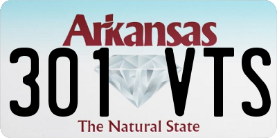 AR license plate 301VTS