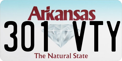 AR license plate 301VTY