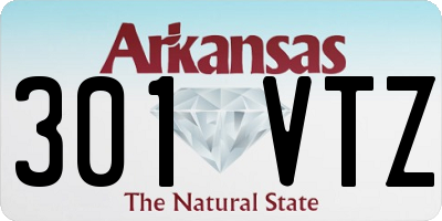 AR license plate 301VTZ