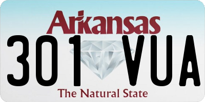 AR license plate 301VUA