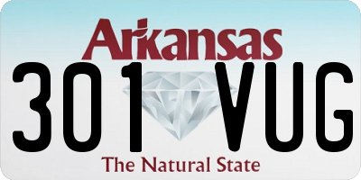 AR license plate 301VUG