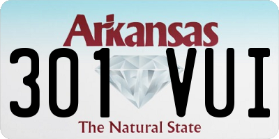 AR license plate 301VUI