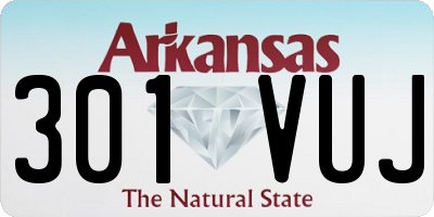 AR license plate 301VUJ