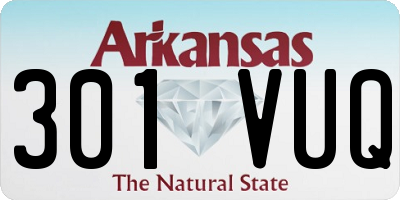 AR license plate 301VUQ