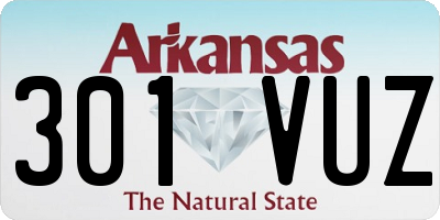 AR license plate 301VUZ