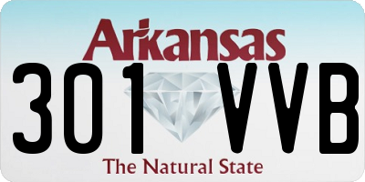 AR license plate 301VVB