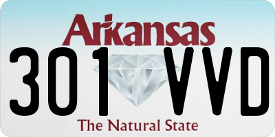 AR license plate 301VVD
